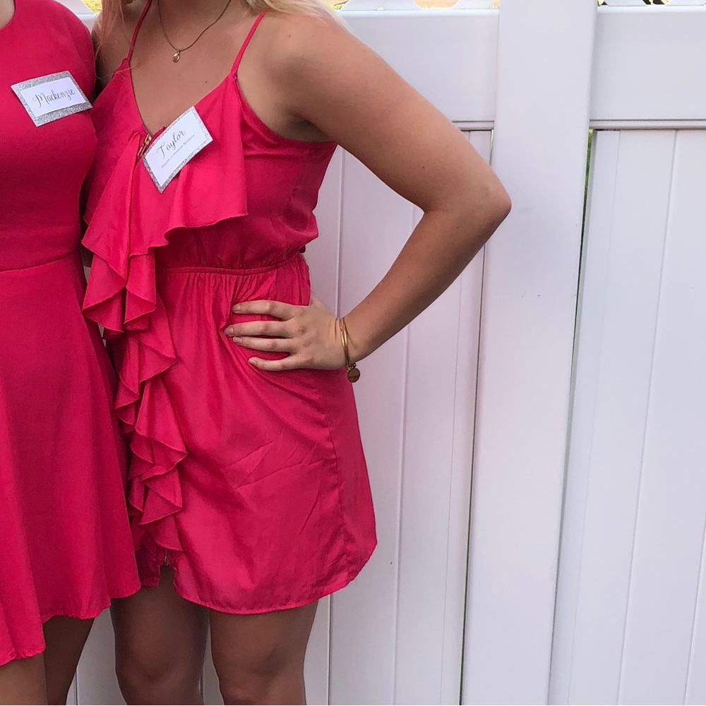 Great Condition Pink Windsor Zip Dress Size Small